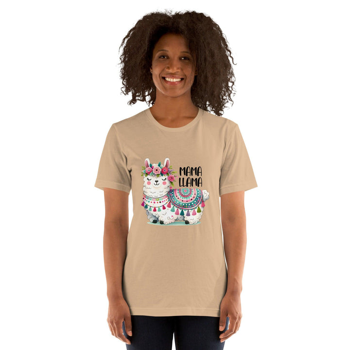 Mama Llama Woman Premium T-shirt - ArtyKoala