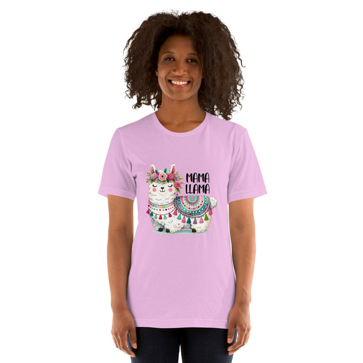 Mama Llama Woman Premium T-shirt - ArtyKoala