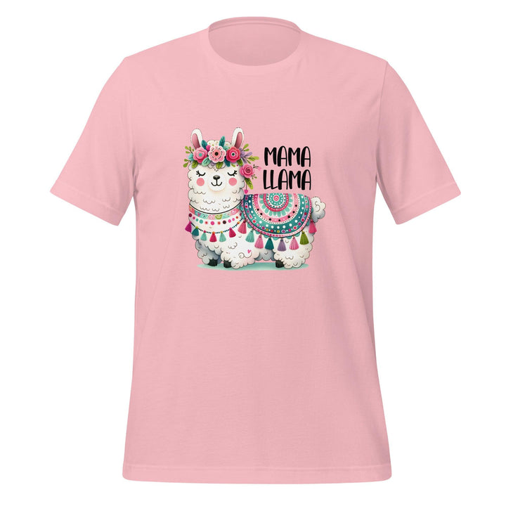 Mama Llama Woman Premium T-shirt - Pink / S - ArtyKoala