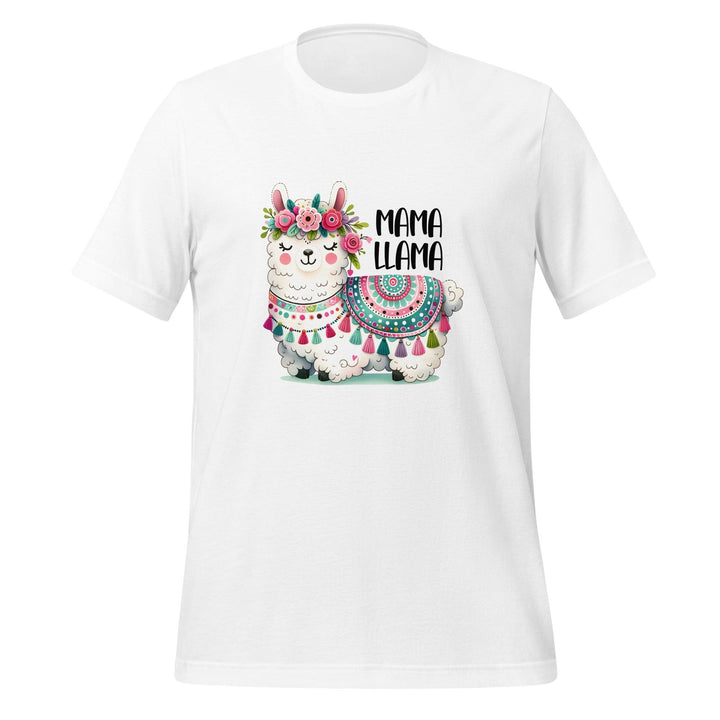 Mama Llama Woman Premium T-shirt - White / S - ArtyKoala