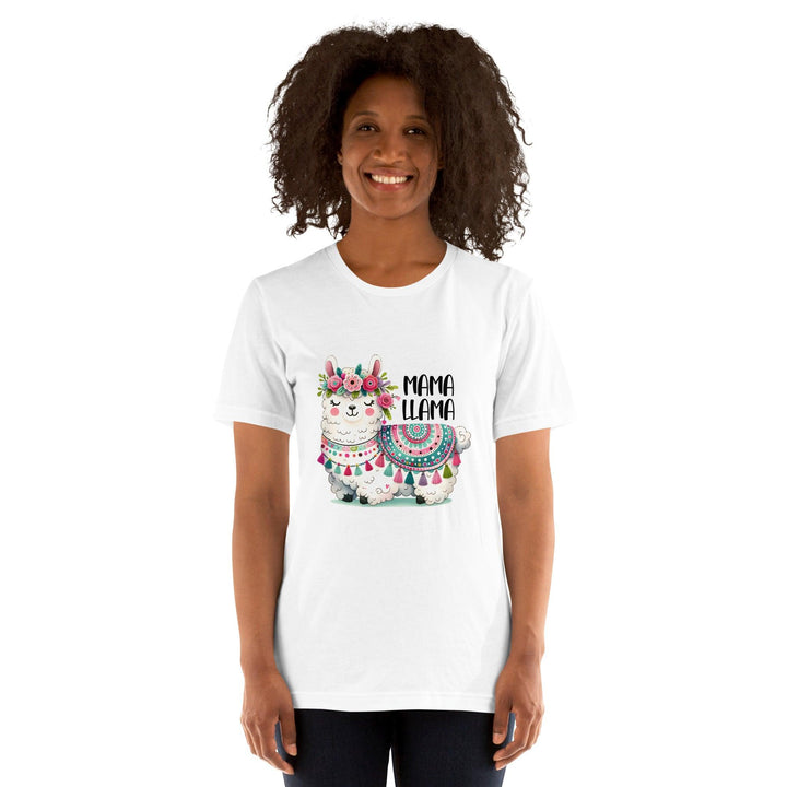 Mama Llama Woman Premium T-shirt - ArtyKoala