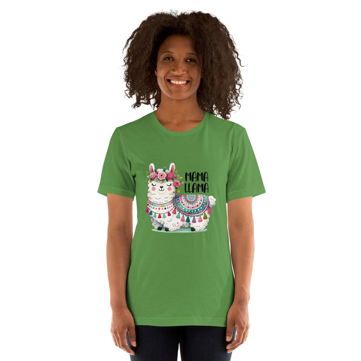 Mama Llama Woman Premium T-shirt - ArtyKoala