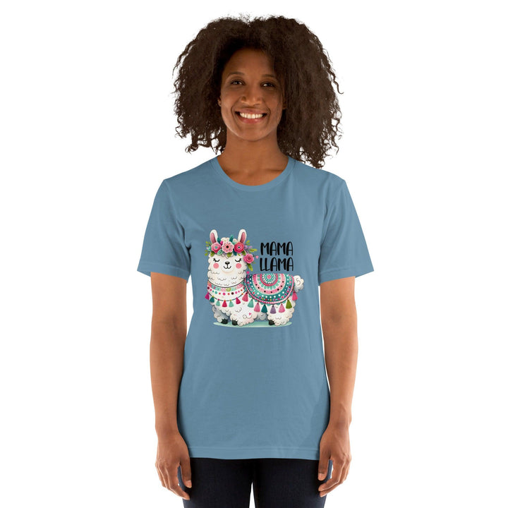 Mama Llama Woman Premium T-shirt - ArtyKoala