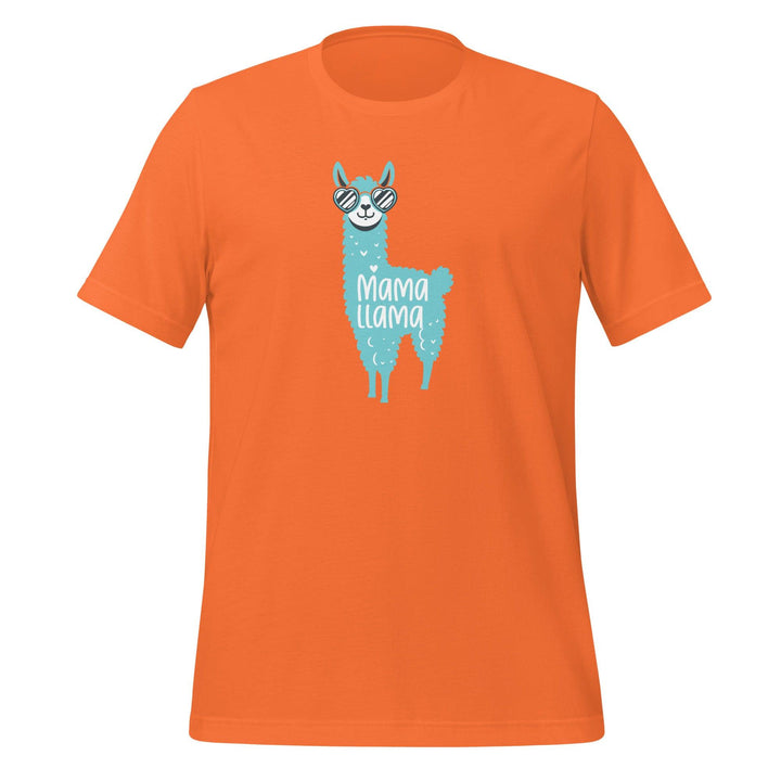 Mama Llama Women Premium T-shirt - Orange / S - ArtyKoala