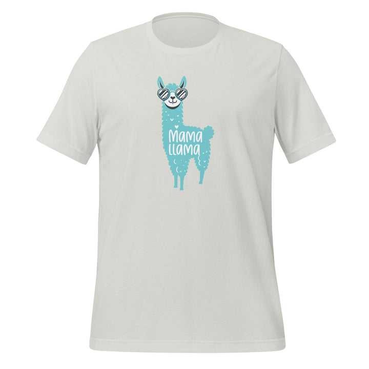 Mama Llama Women Premium T-shirt - Silver / S - ArtyKoala