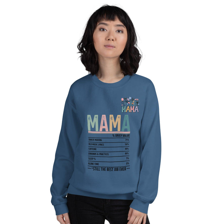 Mama % Daily Volue Mama Women Premium Sweatshirt - ArtyKoala