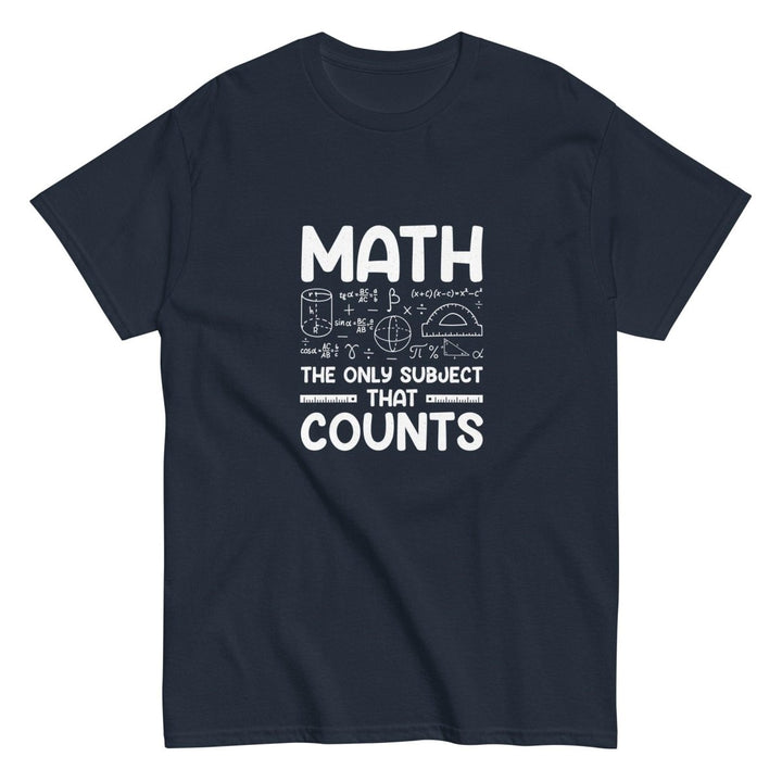 Math is Funny Graphic Tee - Navy - S - ArtyKoala