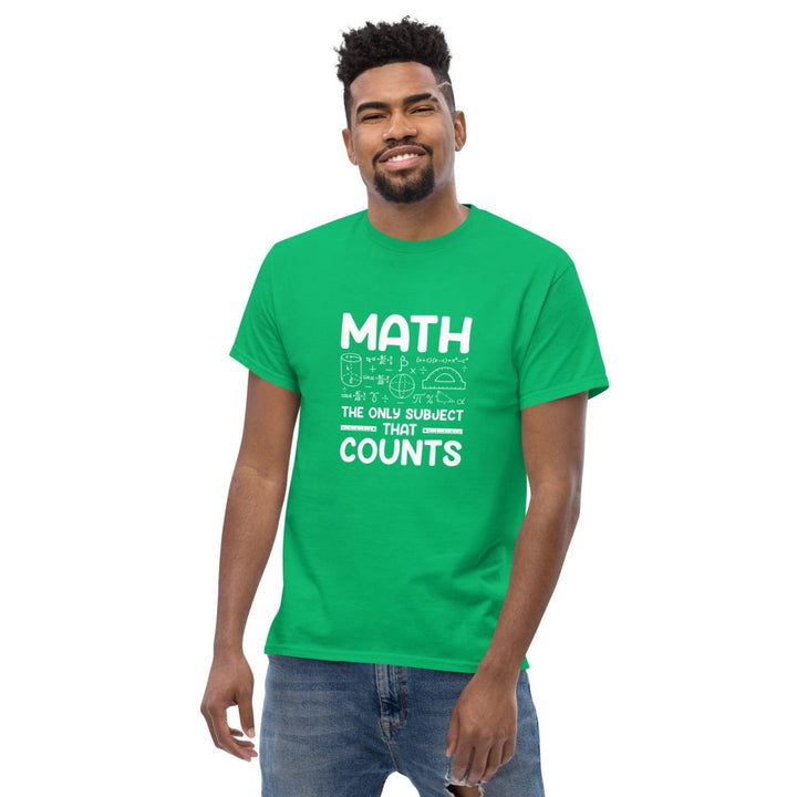 Math is Funny Graphic Tee - Irish Green - S - ArtyKoala