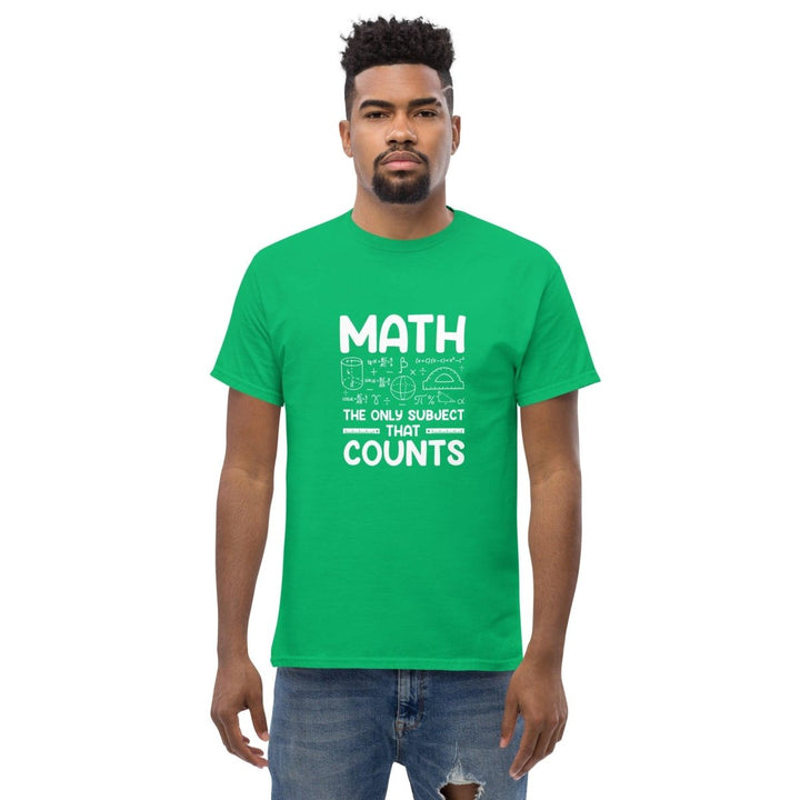 Math is Funny Graphic Tee - Irish Green - S - ArtyKoala