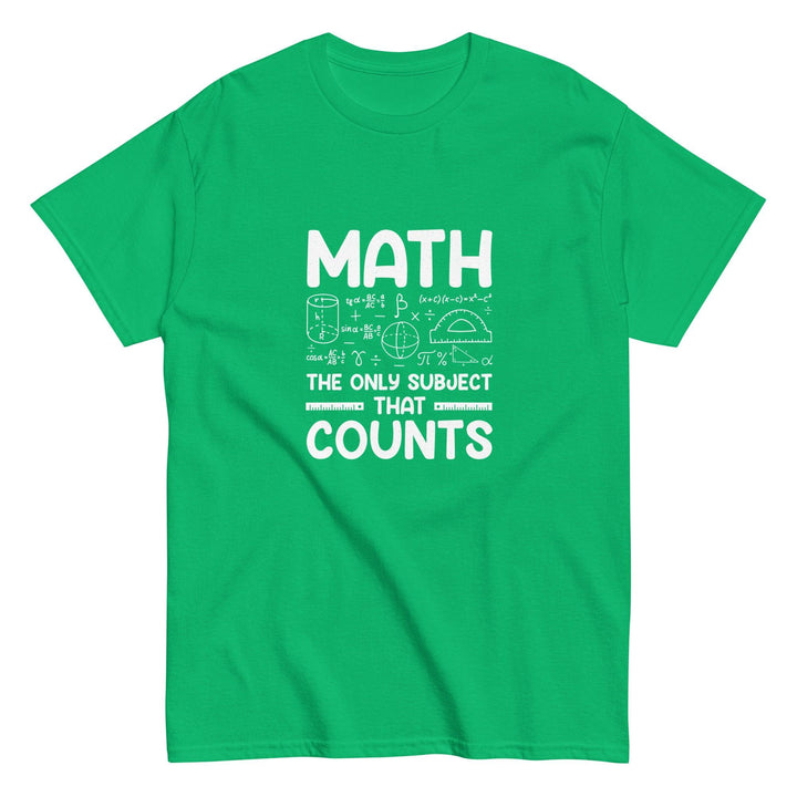 Math Men's classic tee - Irish Green / S - ArtyKoala