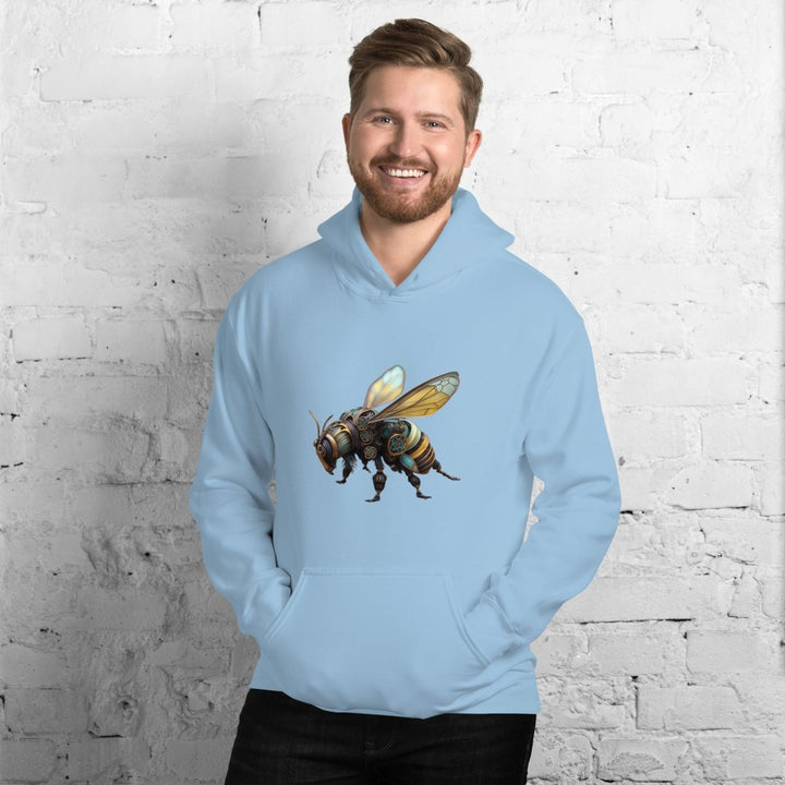 Mechanical Bee Graphic Hoodie - Sand - S - ArtyKoala