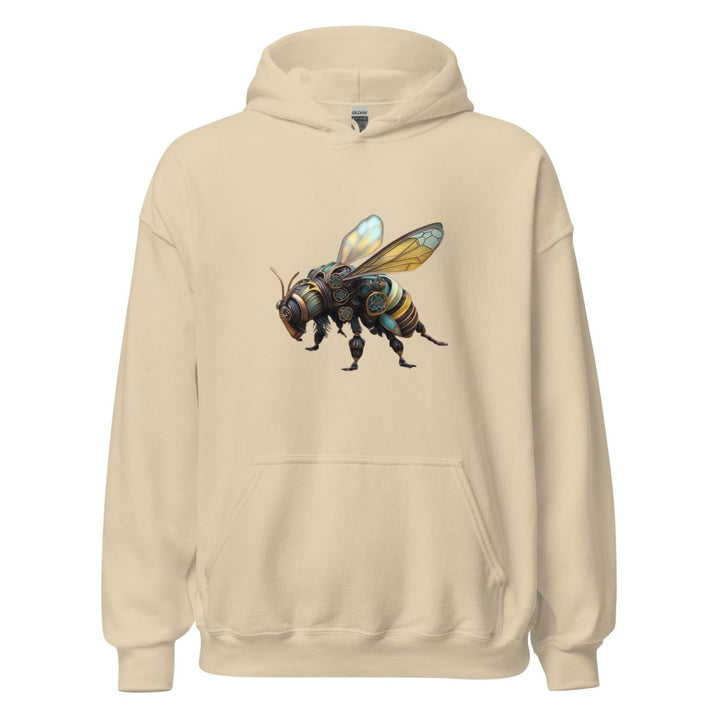 Mechanical Bee Graphic Hoodie - Sand - S - ArtyKoala