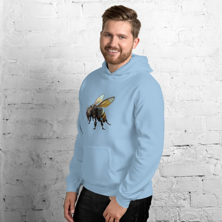 Mechanical Bee Graphic Hoodie - Sand - S - ArtyKoala
