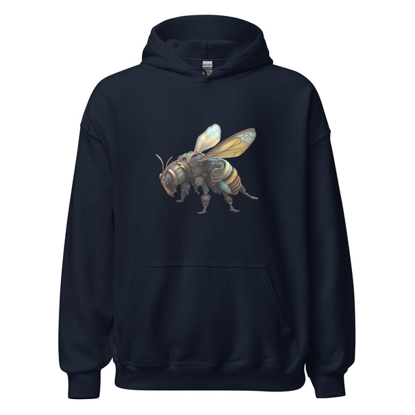 Mechanical Bee Men Premium Hoodie - Navy / S - ArtyKoala