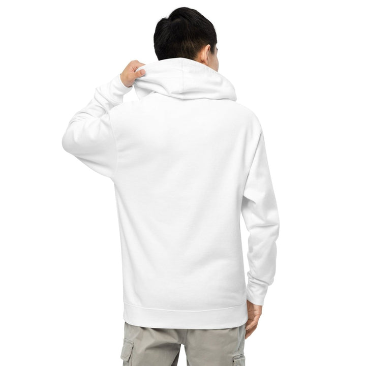 Mechanical Bison and Eye Graphic Hoodie - White - S - ArtyKoala