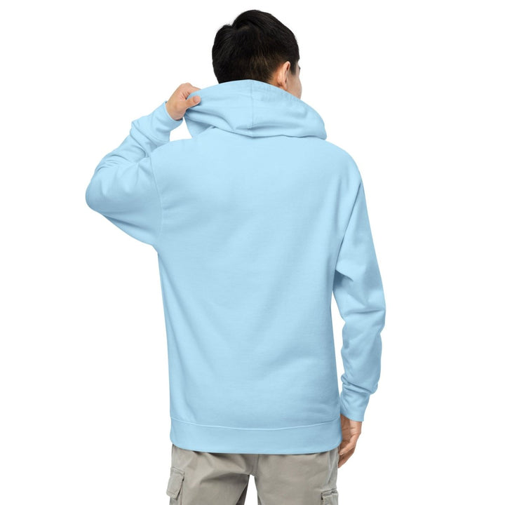 Mechanical Bison and Eye Graphic Hoodie - Blue Aqua - S - ArtyKoala