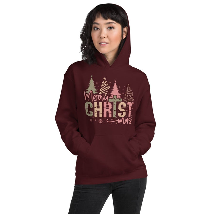 Merry Christmas Graphic Hoodie - Sand - S - ArtyKoala