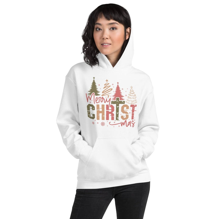 Merry Christmas Graphic Hoodie - Sand - S - ArtyKoala