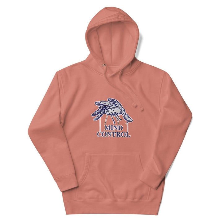 Mind Control Graphic Hoodie - Dusty Rose - S - ArtyKoala
