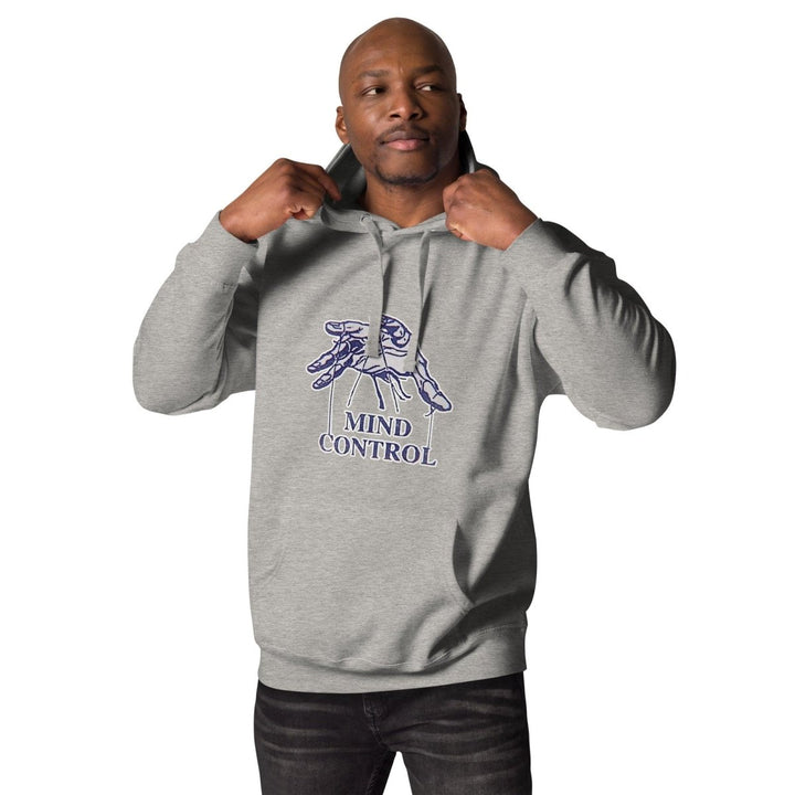 Mind Control Graphic Hoodie - Carbon Grey - S - ArtyKoala