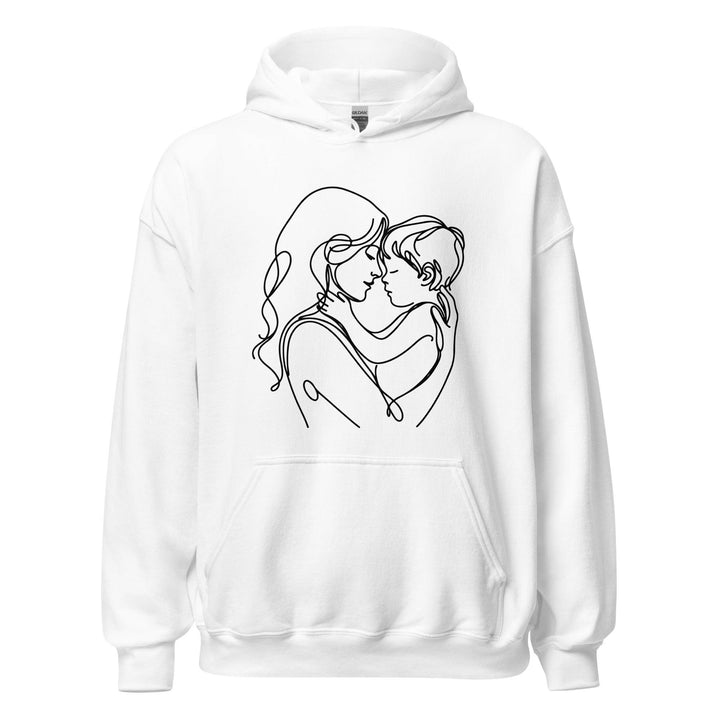 Mom & Son Women Premium Hoodie - White / S - ArtyKoala