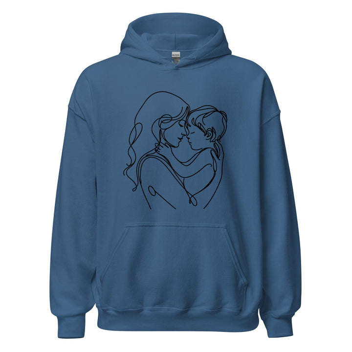 Mom & Son Women Premium Hoodie - Indigo Blue / S - ArtyKoala