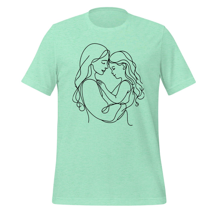 Mom Daughter Women Premium T-shirt - Heather Mint / S - ArtyKoala