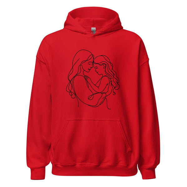 Mom & Daugther Women Premium Hoodie - Red / S - ArtyKoala