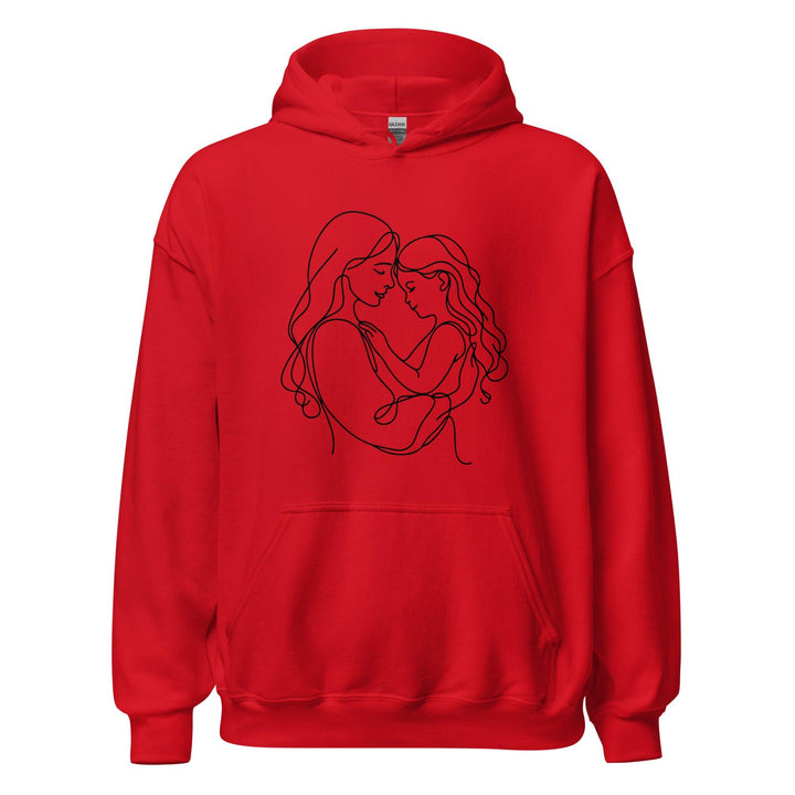 Mom & Daugther Women Premium Hoodie - Red / S - ArtyKoala