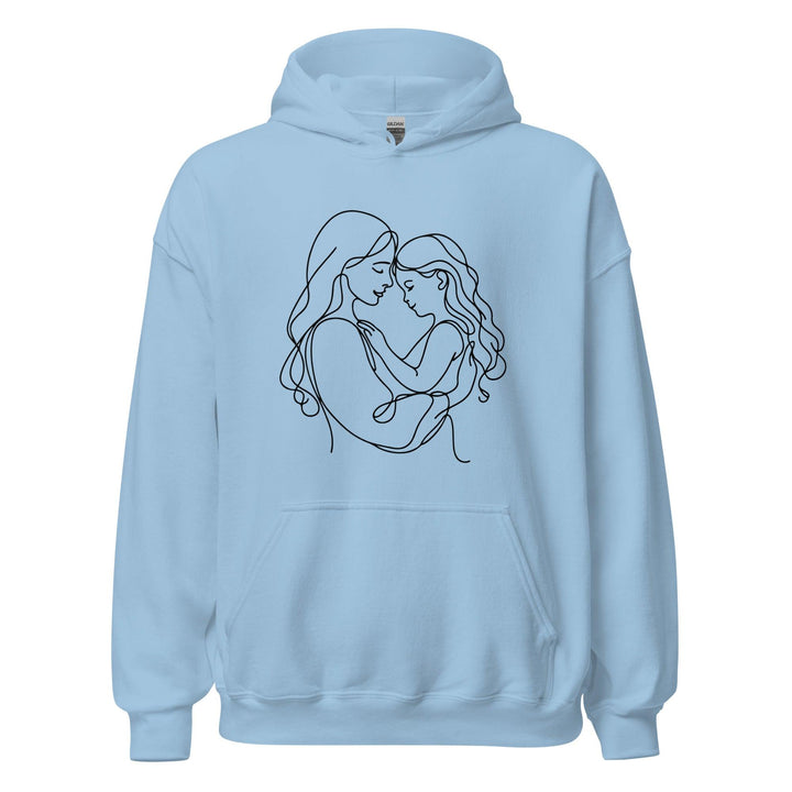 Mom & Daugther Women Premium Hoodie - Light Blue / S - ArtyKoala