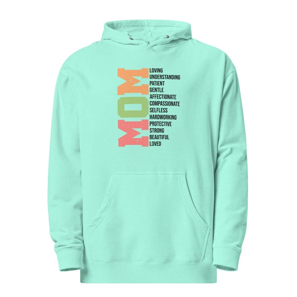 Mom Loving Graphic Hoodie - Mint - S - ArtyKoala