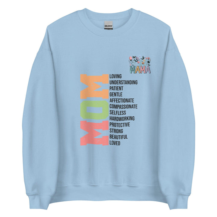 Mom Loving Mama Women Premium Sweatshirt - Light Blue / S - ArtyKoala