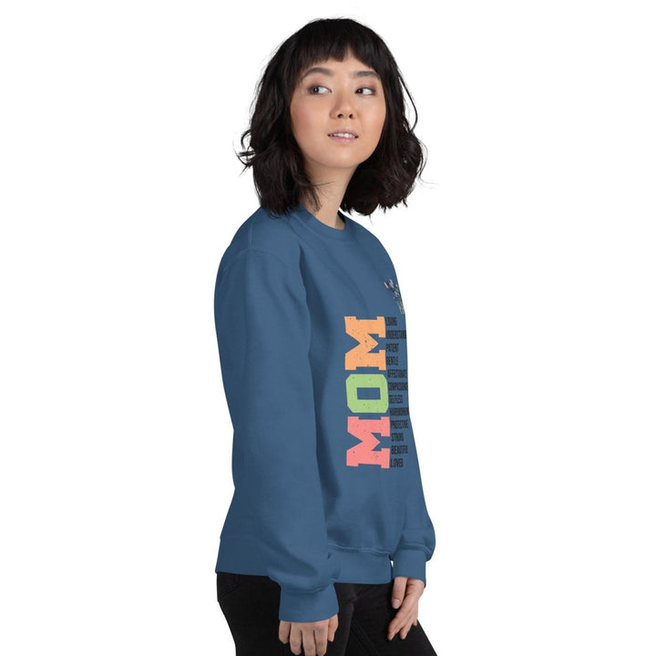 Mom Loving MamaGraphic Sweatshirt - Indigo Blue - S - ArtyKoala