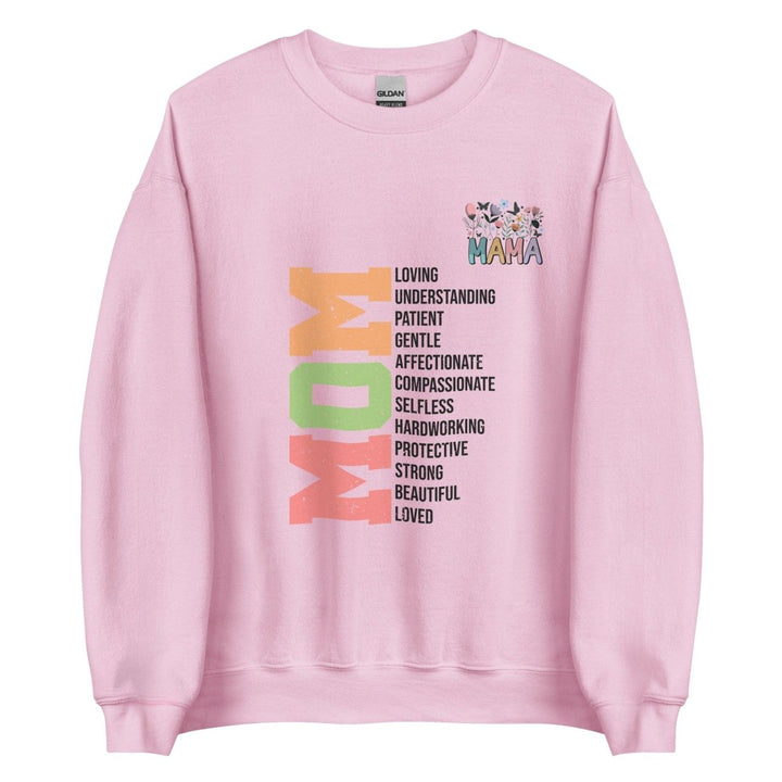 Mom Loving MamaGraphic Sweatshirt - Light Pink - S - ArtyKoala