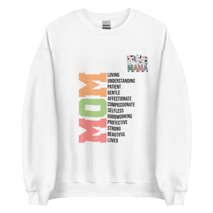 Mom Loving MamaGraphic Sweatshirt - White - S - ArtyKoala