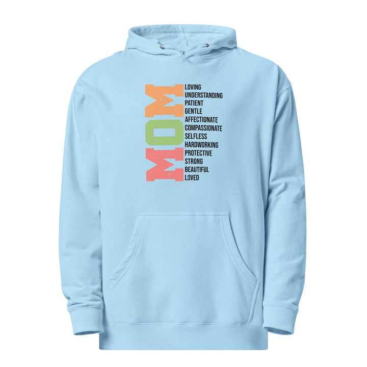 Mom Loving Women Premium Hoodie - Blue Aqua / S - ArtyKoala