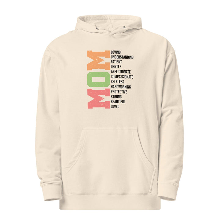 Mom Loving Women Premium Hoodie - Bone / S - ArtyKoala