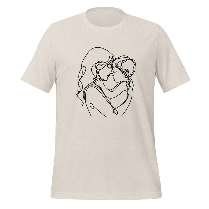 Mom Son Women Premium T-shirt - Heather Dust / S - ArtyKoala