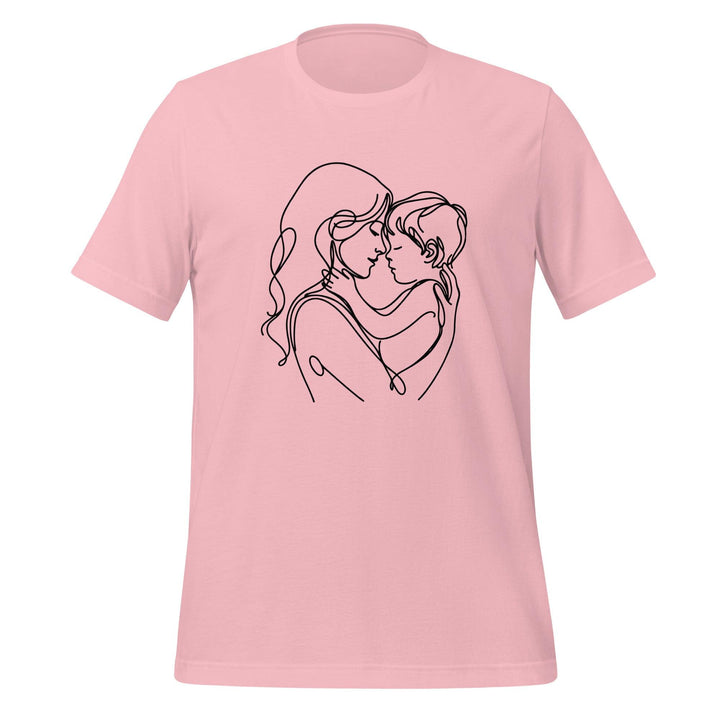 Mom Son Women Premium T-shirt - Pink / S - ArtyKoala