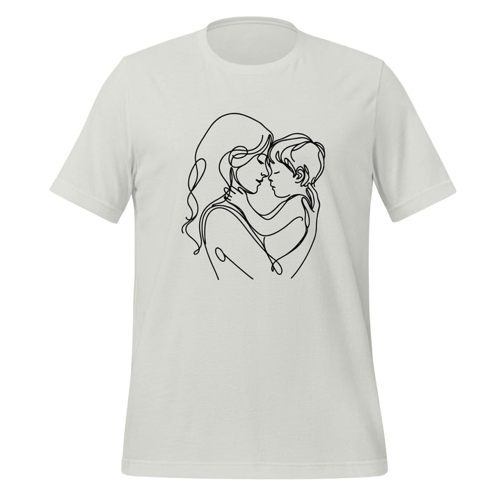 Mom Son Women Premium T-shirt - Silver / S - ArtyKoala