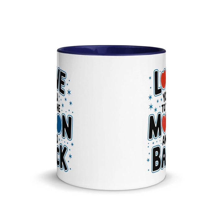 Moon and Back Colorful Print Mug - Green - 11 oz - ArtyKoala