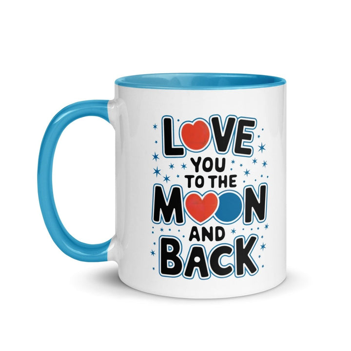 Moon and Back Colorful Print Mug - Yellow - 11 oz - ArtyKoala