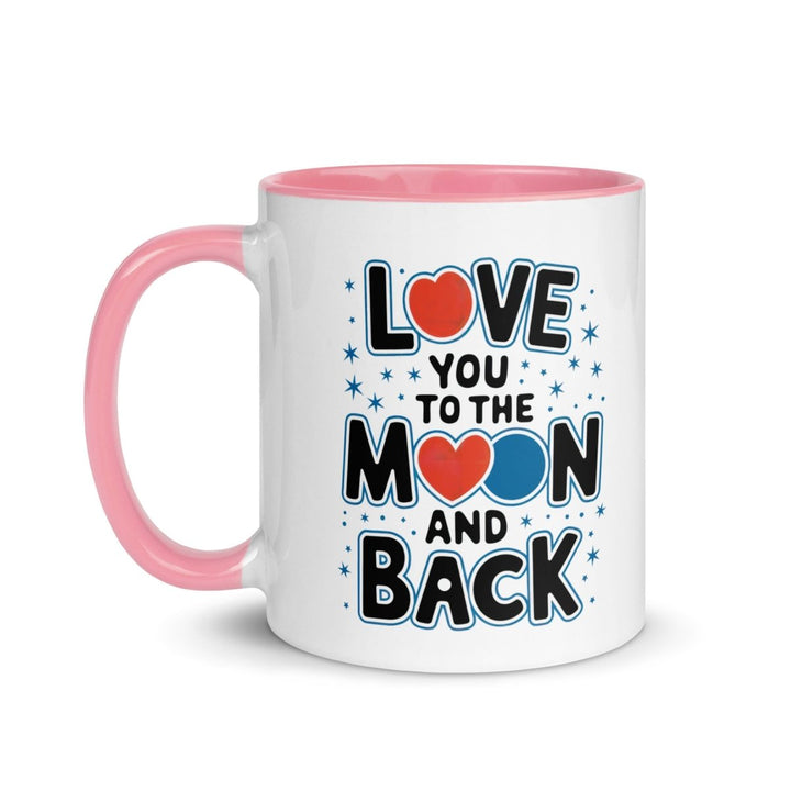 Moon and Back Colorful Print Mug - Black - 11 oz - ArtyKoala