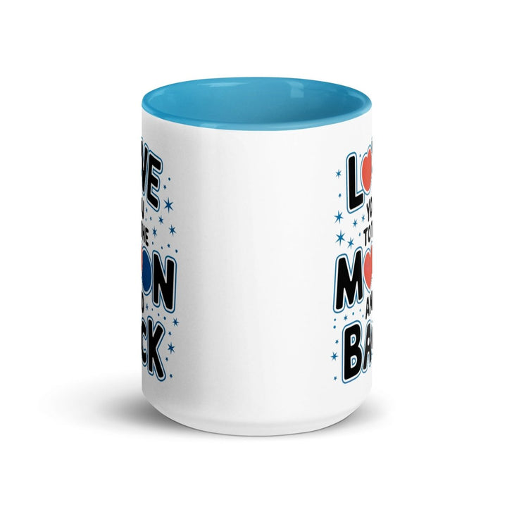 Moon and Back Colorful Print Mug - Black - 15 oz - ArtyKoala