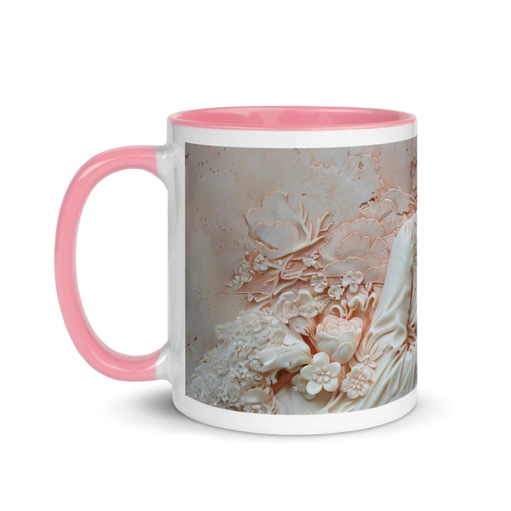 Mother and Baby Colorful Print Mug - Pink - 11 oz - ArtyKoala