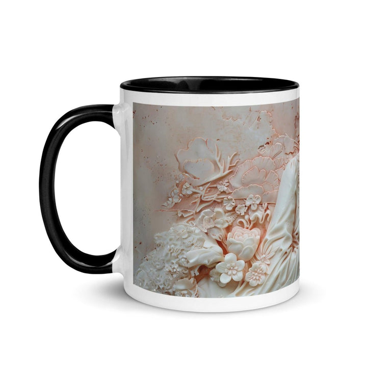 Mother and Baby Colorful Print Mug - Black - 11 oz - ArtyKoala