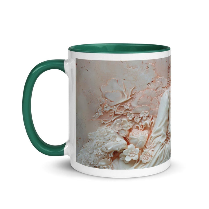 Mother and Baby Colorful Print Mug - Dark green - 11 oz - ArtyKoala