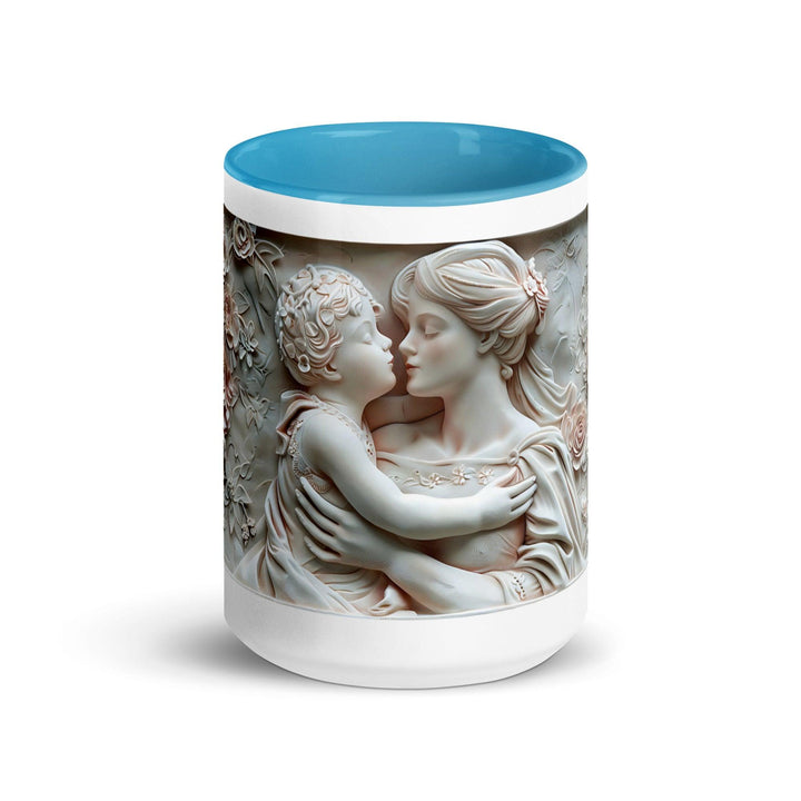 Mother and baby Face to Face 3D Mug with Color Inside - ArtyKoala