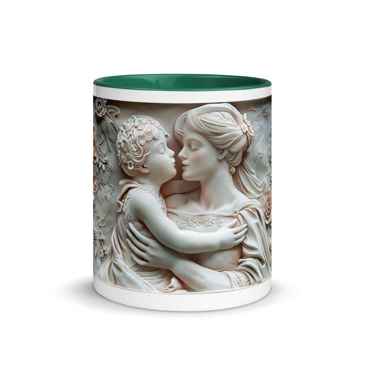 Mother and baby Face to Face 3D Mug with Color Inside - ArtyKoala