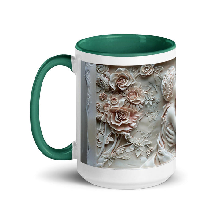 Mother and baby Face to Face 3D Mug with Color Inside - ArtyKoala